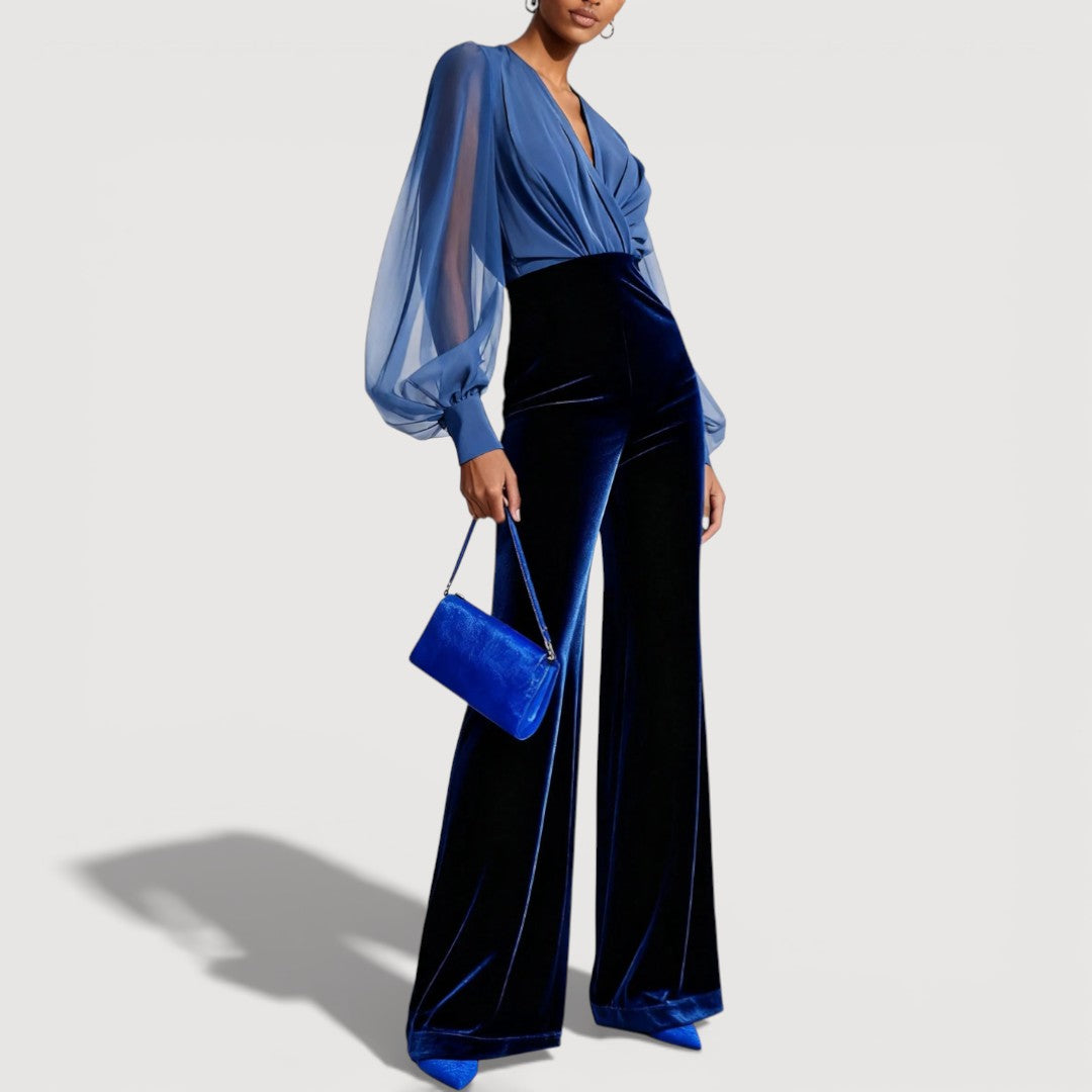 ZAIRA – Elegant Velvet Look Set