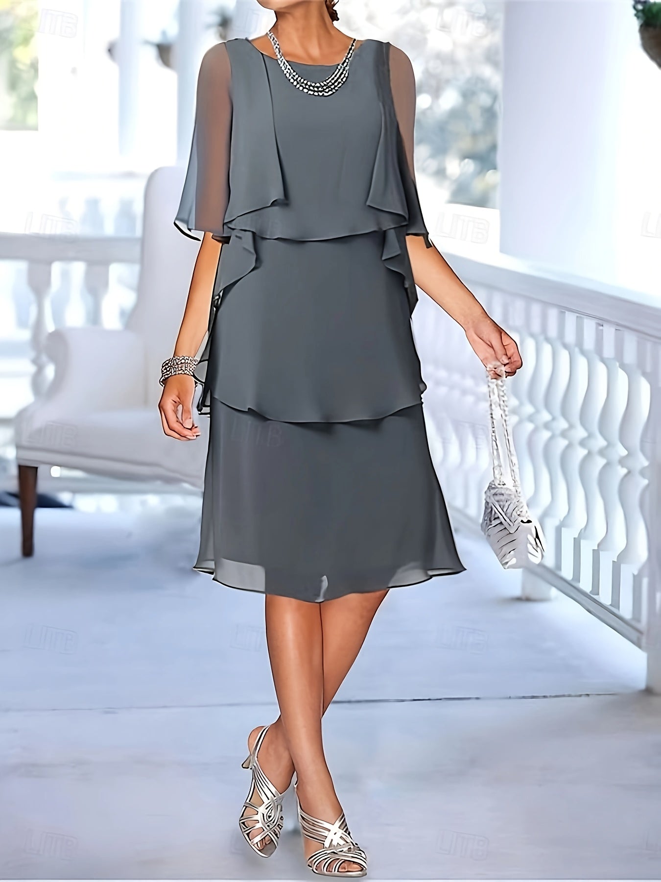 Maeva | Ruffled Layered Midi Dress