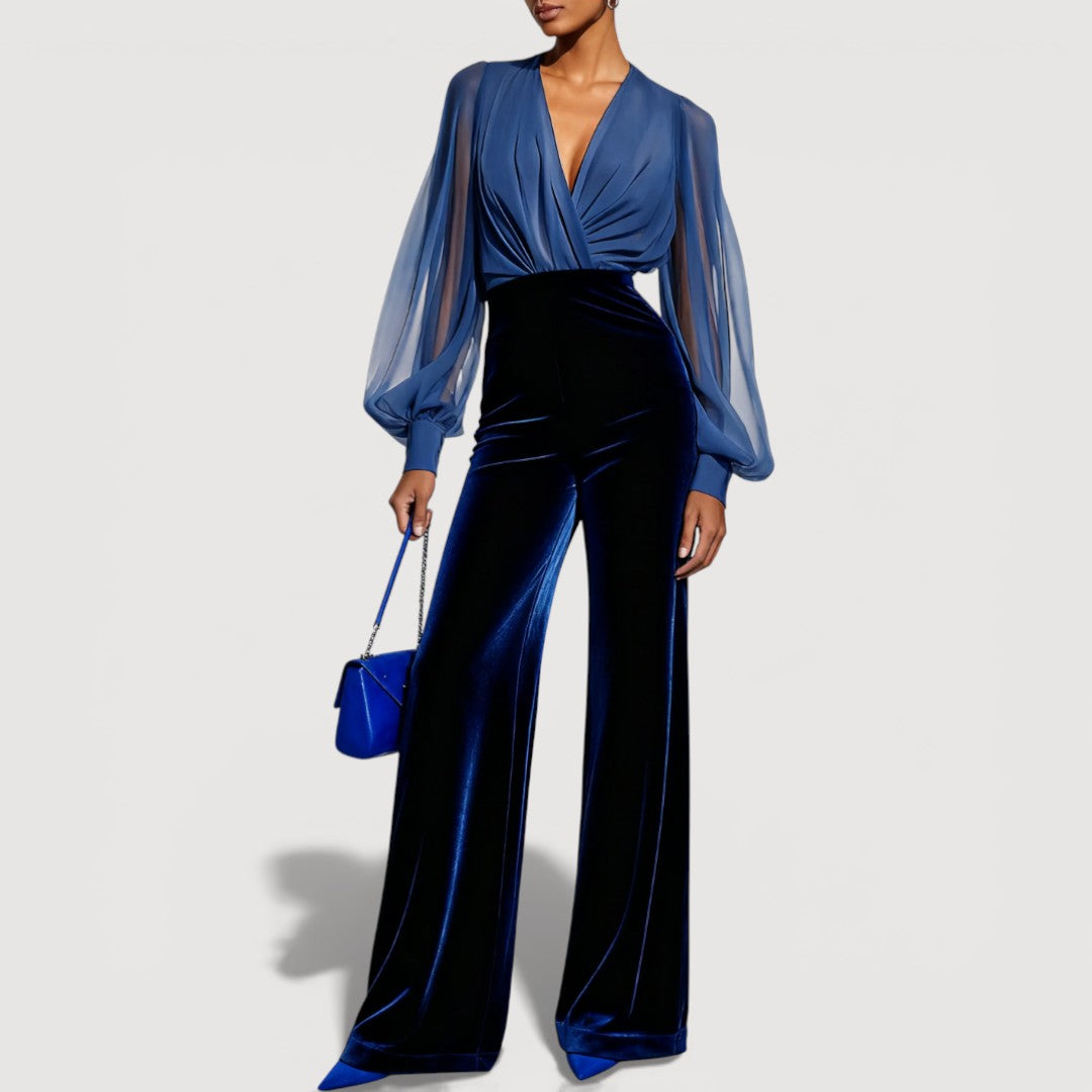 ZAIRA – Elegant Velvet Look Set