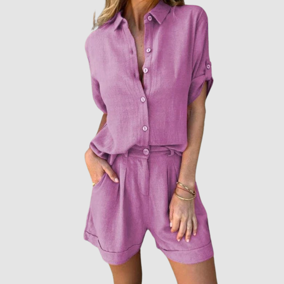 Alba™ Summer Set | Lightweight Top and Relaxed Trousers