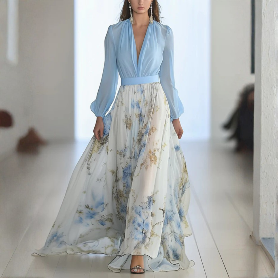 Abigail™ - Maxi Dress with Dazzling Floral Print