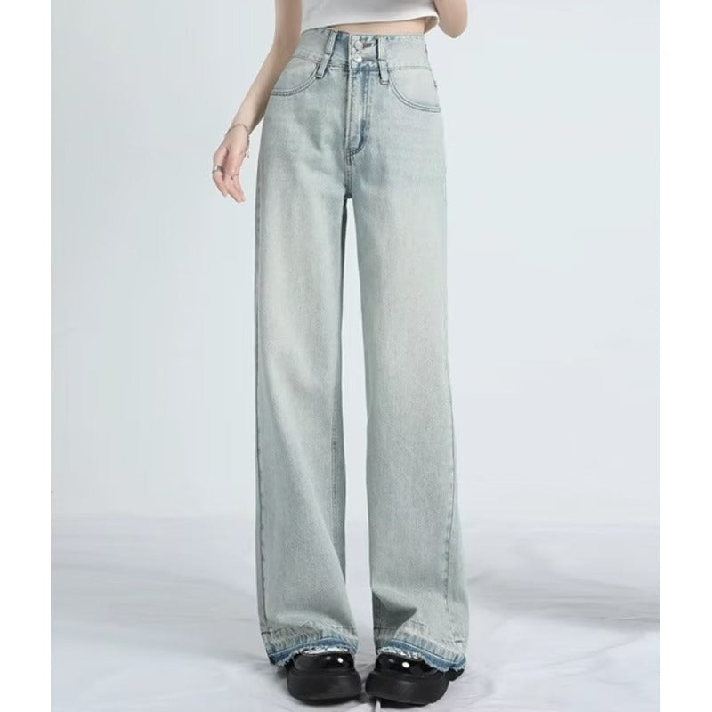 MAVINA™ – Summer Loose Fit Hem Jeans