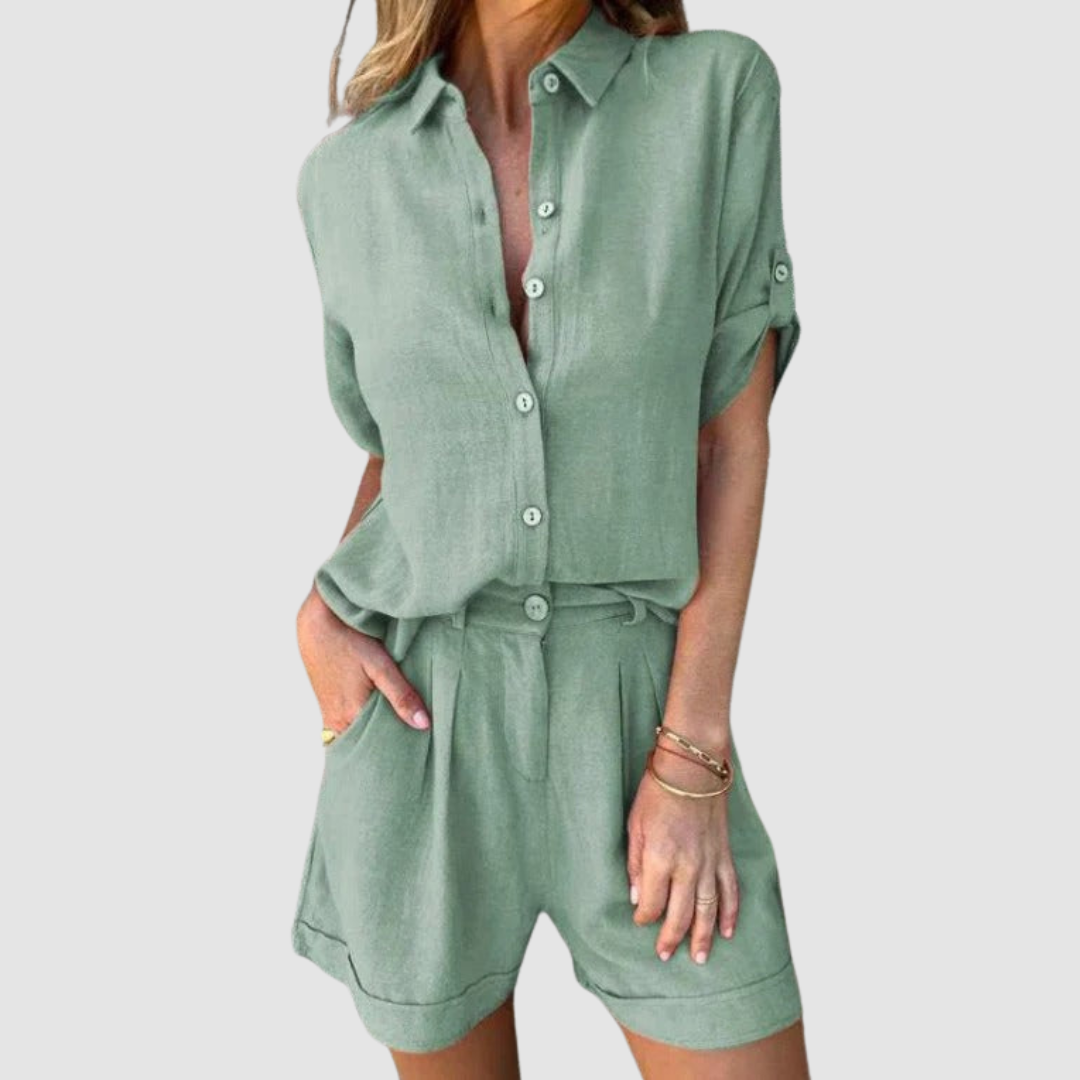 Alba™ Summer Set | Lightweight Top and Relaxed Trousers